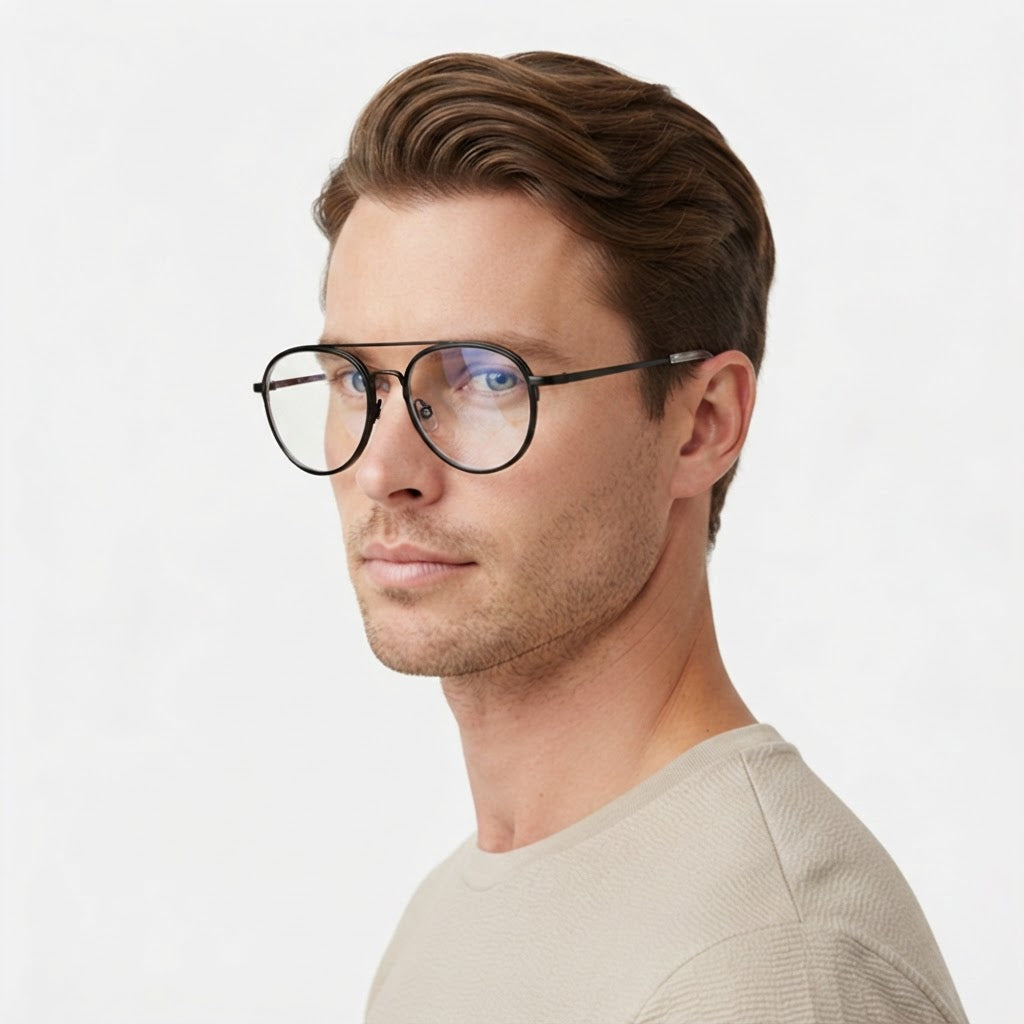 Silver Round Optical Frame