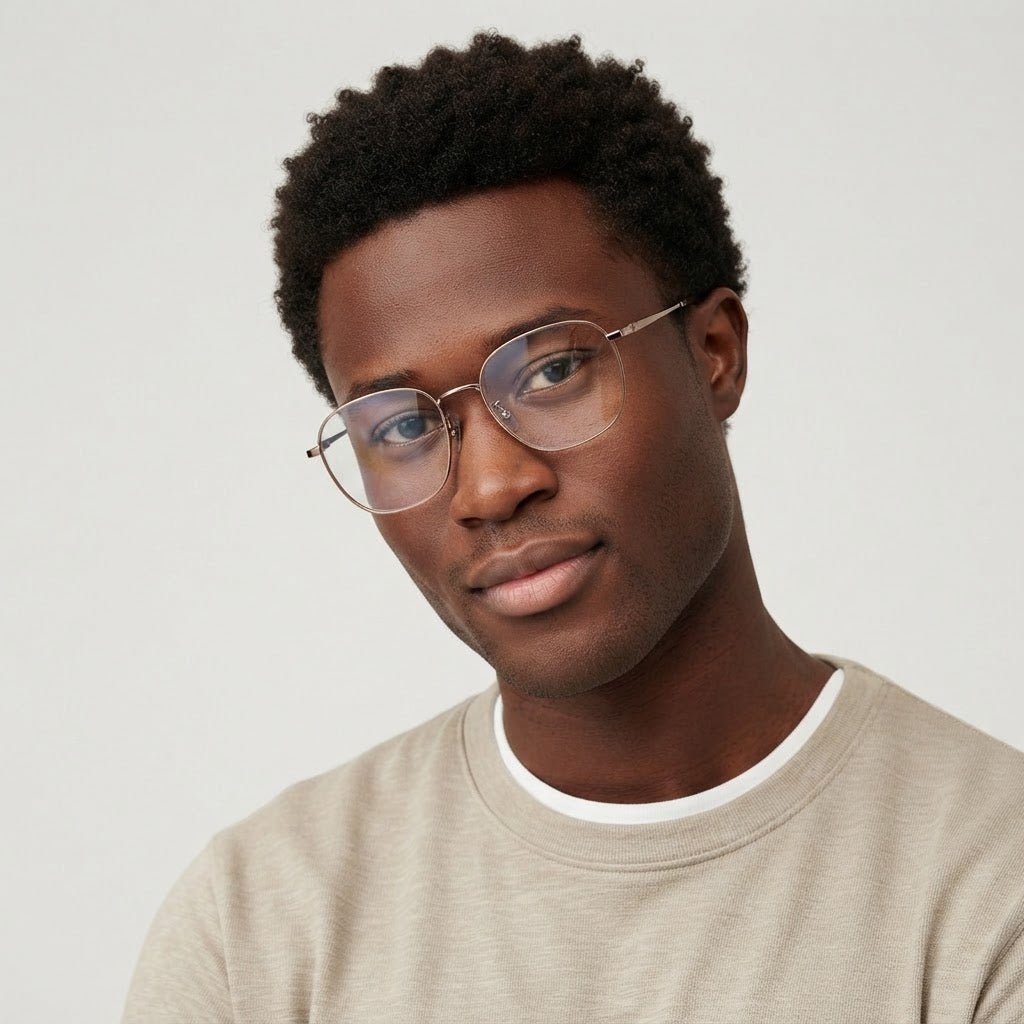 Rose Gold Round Optical Frame